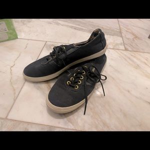 Vans black with cheetah inside
